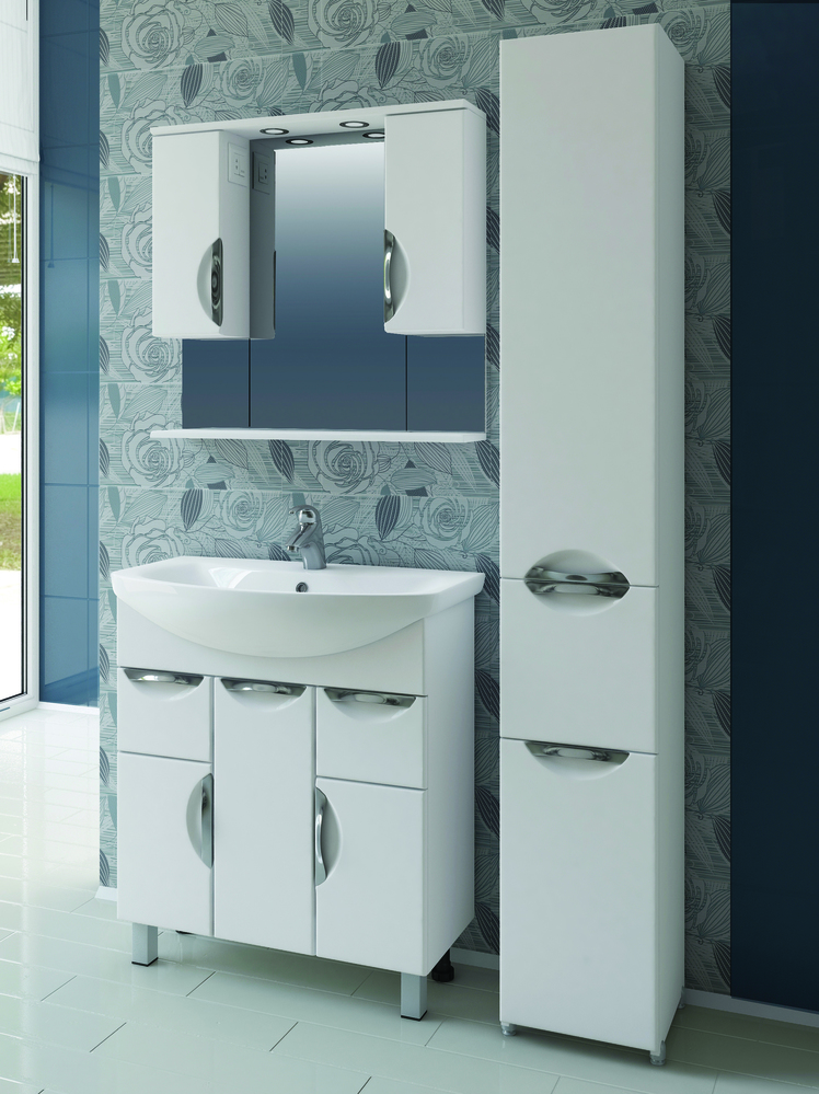 Зеркало Callao 800 (со спотом)800⨉160⨉700 мм белый VIGO sun-id-665109 - Вид №3