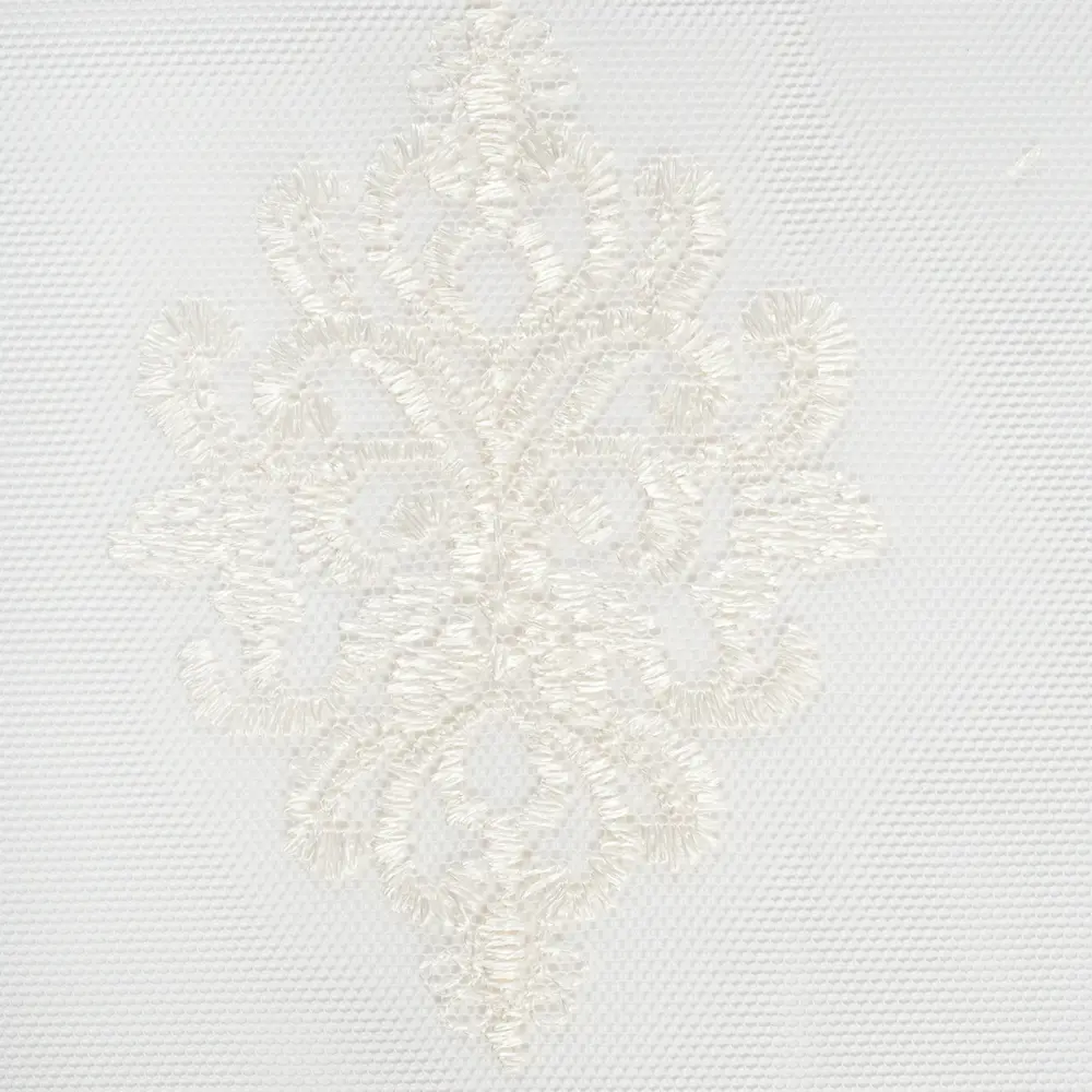 Тюль с вышивкой «Короны» сетка 290 см цвет кремовый 81960435 STLM-2197147 ELIT HOME  - Вид №2