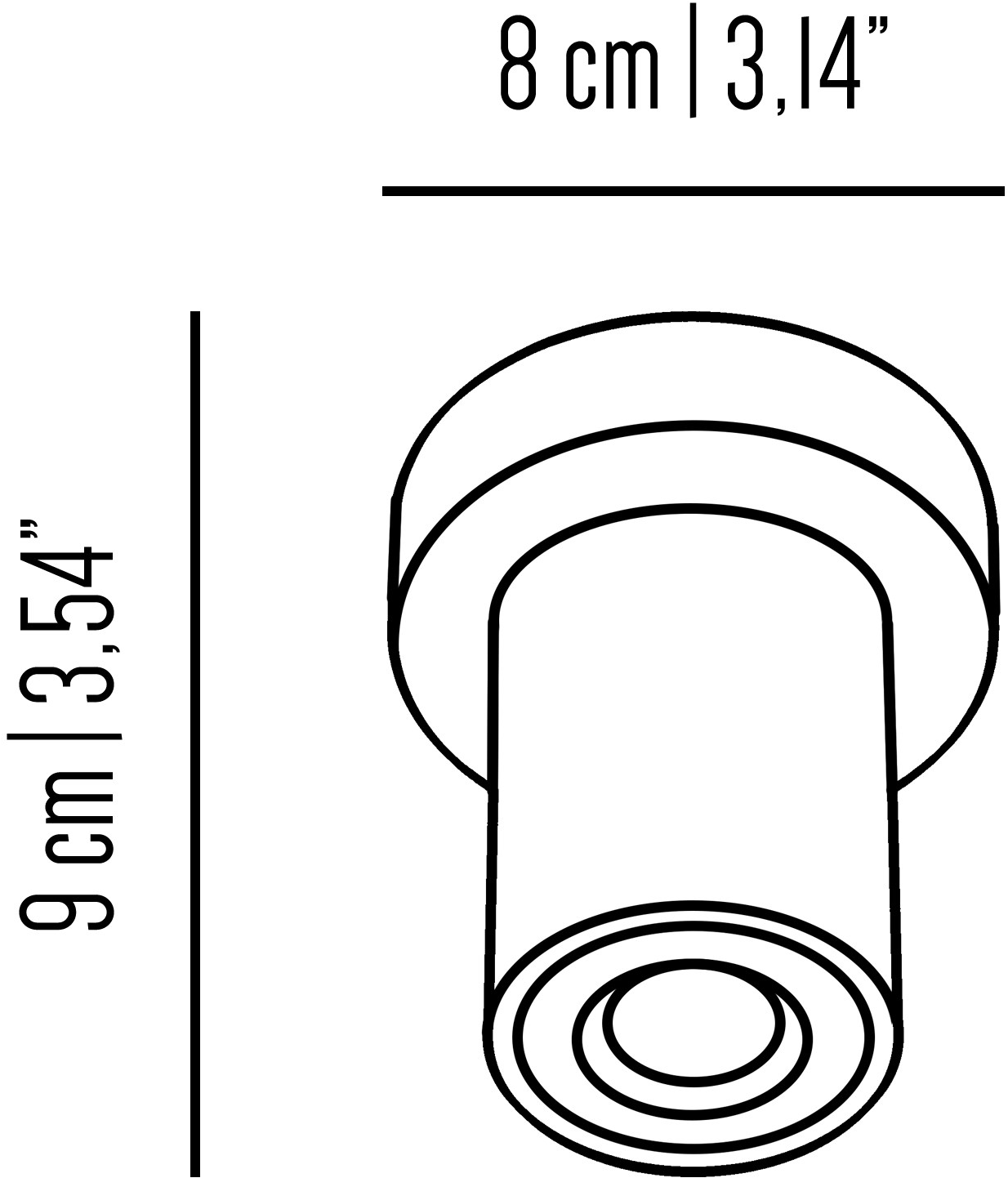 Il Bronzetto Точечный светильник из латуни Timeless Urb31 in / out - Вид №1