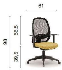 AP Factor Вращающееся офисное кресло с 5 спицами Dallas sun-id-1461243 - Вид №13