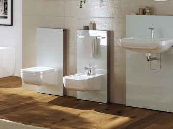 Сантехнический модуль Geberit Monolith 131.030.SQ.1 для биде, стекло умбра Santreyd  - Вид №2