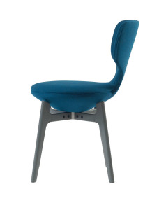 Тканевый мягкий поворотный стул