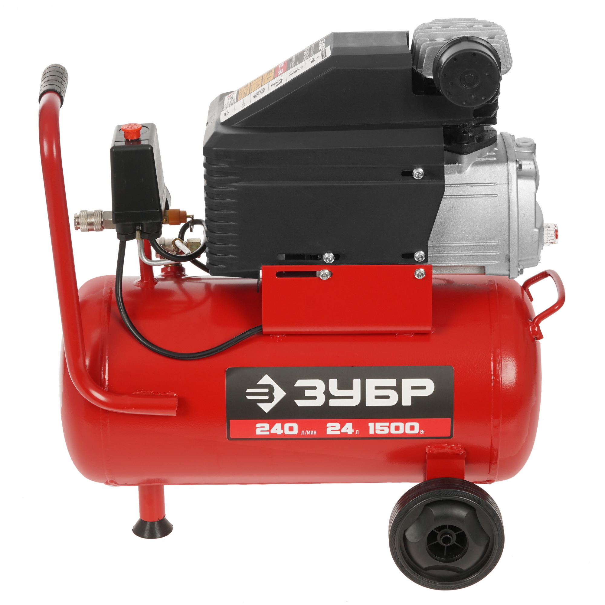 Компрессор поршневой масляный Зубр КПМ-240-24 Н6 5308098 STDN-0101829 - Вид №3