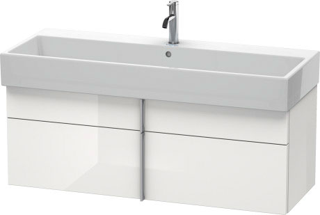 VA650901818 Тумбочка подвесная Vero Air #VA6509 1184 x 431 мм Белый матовый, декор Duravit - Вид №2