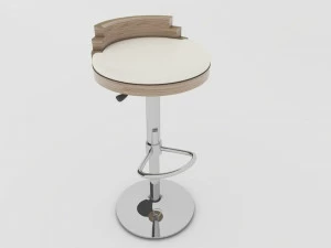 Zuri Design Высокий табурет с подставкой для ног  00700