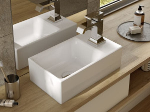 Керамическая прямоугольная столешница для мытья рук