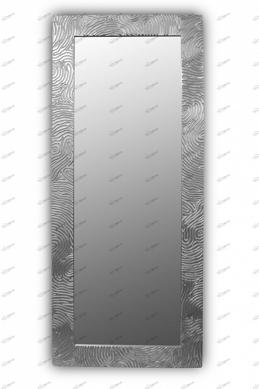 Зеркало прямоугольное серебро FASHION MARK L IN SHAPE FASHION 00-3860138 Серебро
