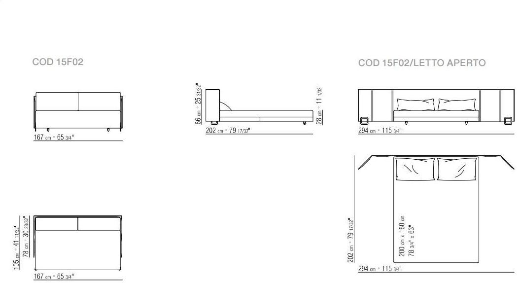 Flexform Диван-кровать со съемным чехлом из ткани Eden sun-id-1511775 - Вид №9