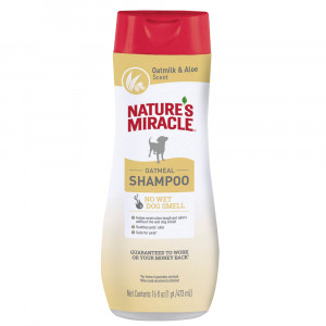 ПР0058454 Шампунь для собак NATURES MIRACLE Oatmeal Odor Control с овсяным молочком 473мл 8 in 1