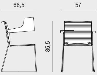 Viganò Стул для конференций Sled из ткани с клапаном Winner sun-id-1364802 - Вид №1
