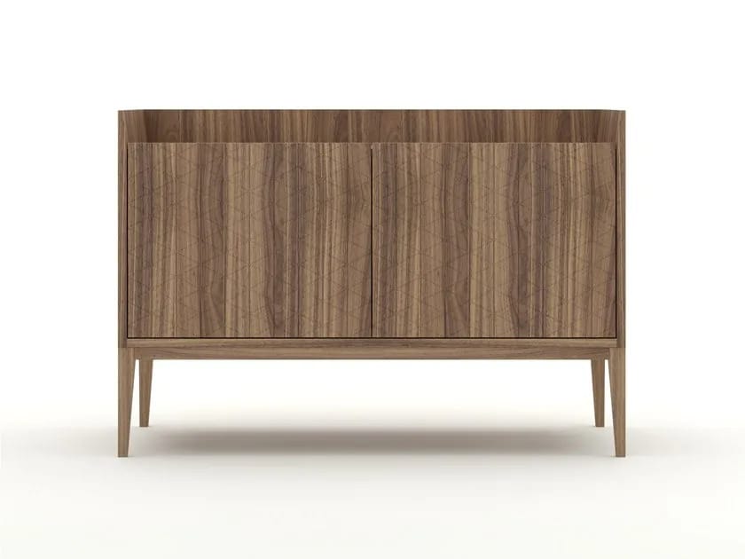 Шкаф из грецкого ореха с распашными дверями Barba design текстуры ARCH-00145115