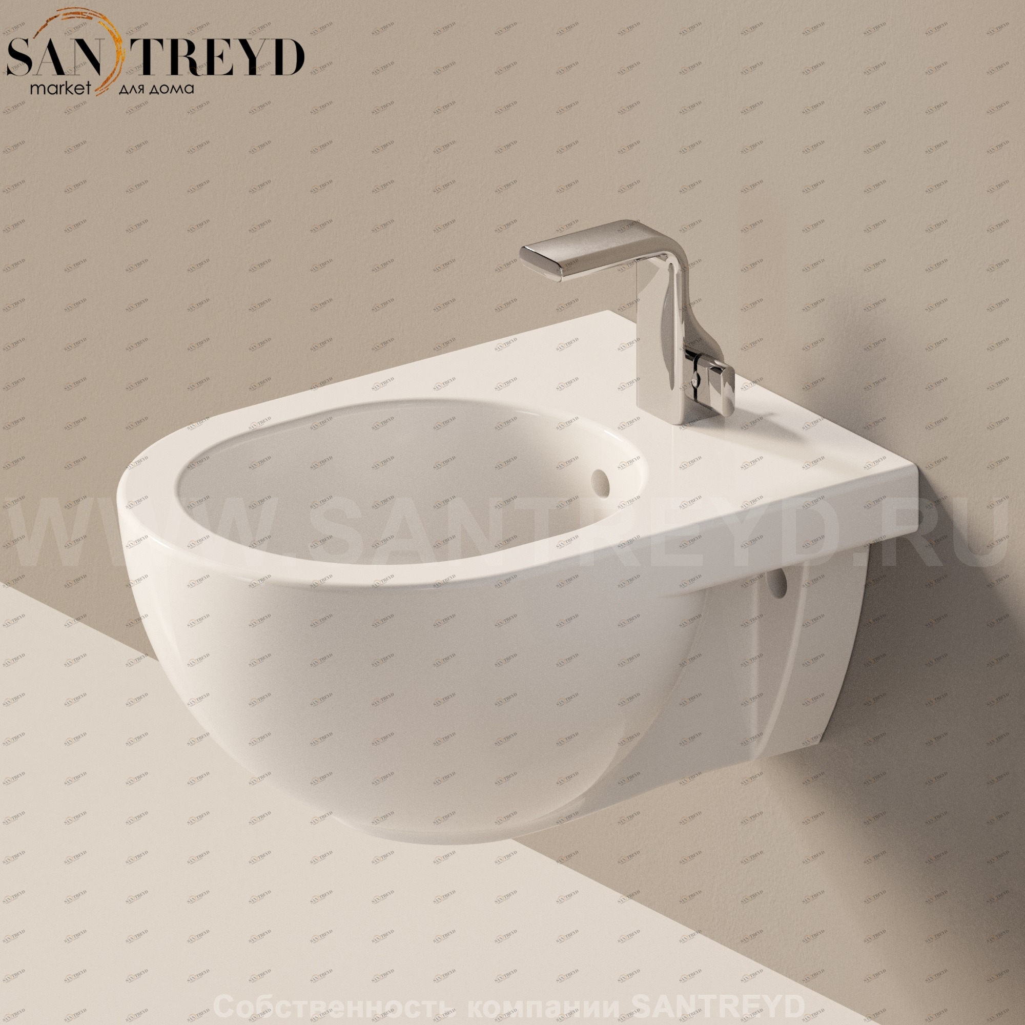 QK2189016 Биде подвесное Quick Ceramica Flaminia