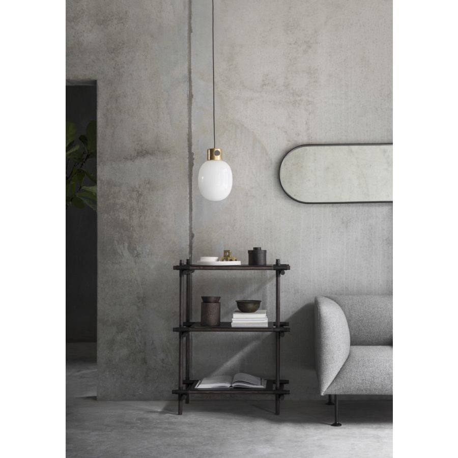 8010539 MENU Настенное зеркало Norm, овальное Порошковое покрытие черного цвета  - Вид №2