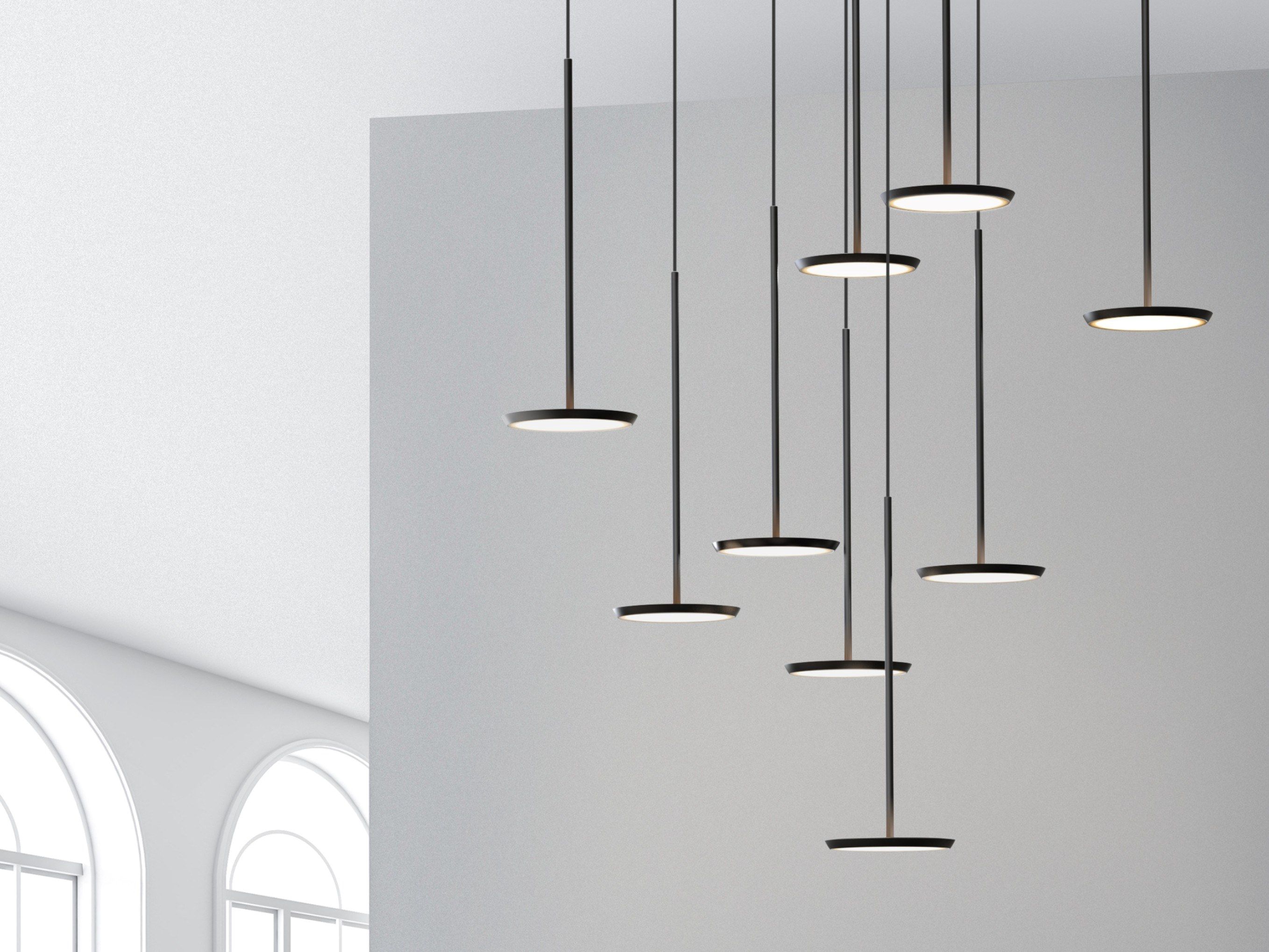 Алюминиевый светодиодный подвесной светильник Pablo Designs Sky ARCH-00115382