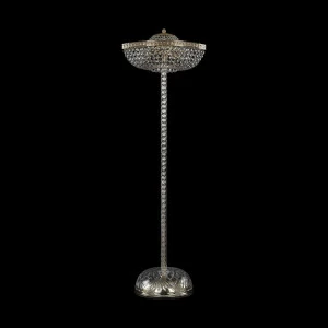 Торшер хрустальный на 4 лампы 138х45 см прозрачно-золотой Bohemia Ivele 19283T4/45IV-138 G BOHEMIA IVELE ЭЛИТНЫЕ 00-3889537 Золото;прозрачный