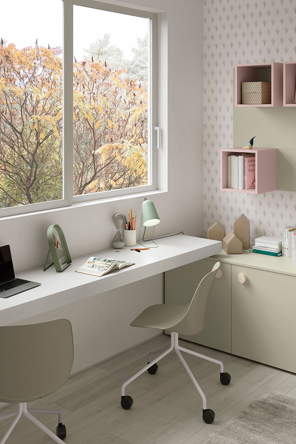 Деревянная спальня для мальчиков с двухъярусными кроватями Colombini Casa Golf 2021 ARCH-00152670 - Вид №4