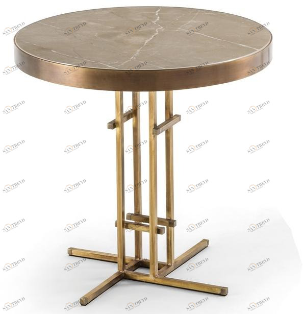 Frigerio Salotti Круглый журнальный столик из керамогранита Nelson sun-id-1502846