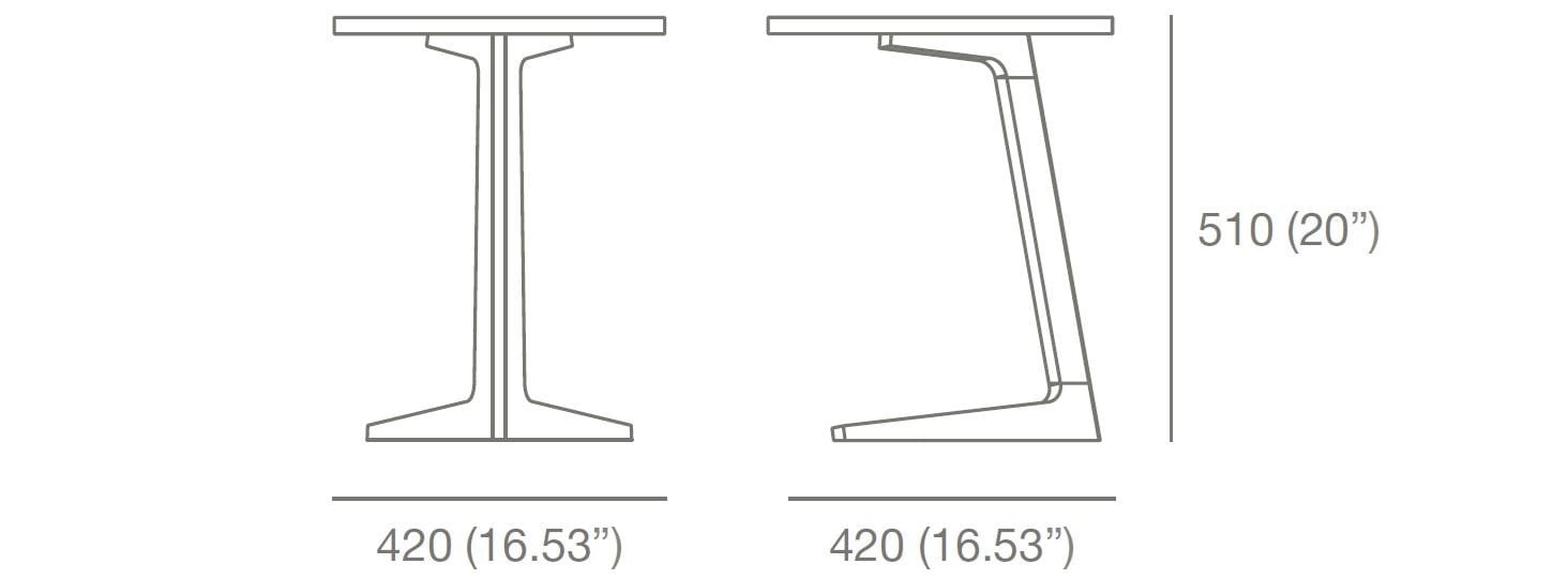 Круглый журнальный столик из орехового дерева Case Cross ARCH-00084366 - Вид №10