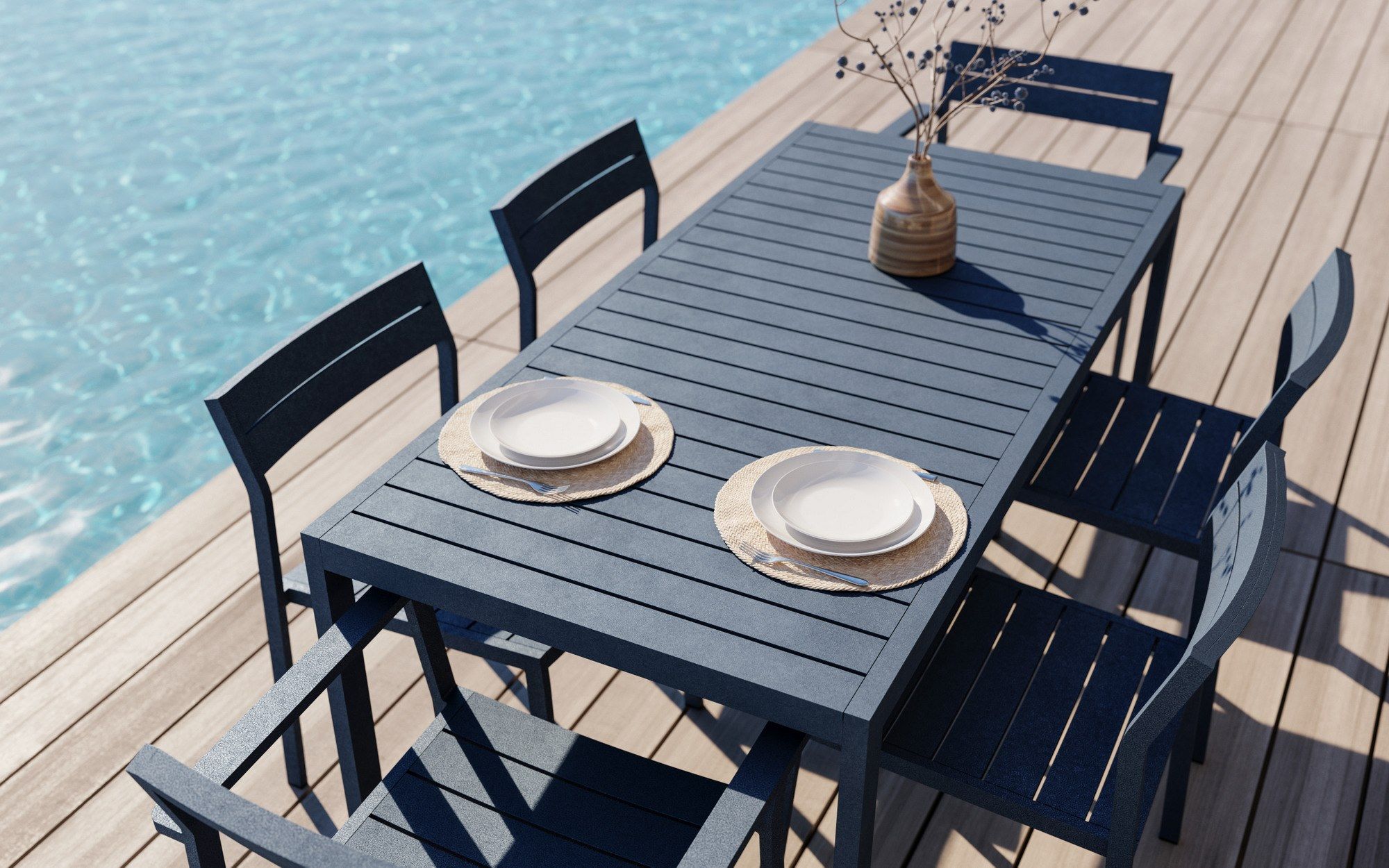 Алюминиевый стул для сада с открытой спинкой Case Eos ARCH-00054326 - Вид №9