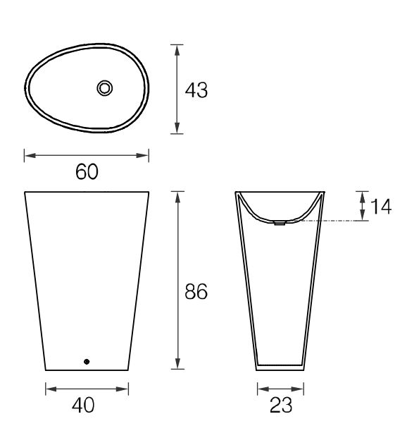 Body bicolor Mastella  Раковина  - Вид №2