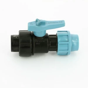 Кран шаровый компрессионный Unidelta 20x1/2" для труб ПНД полипропилен PP-B