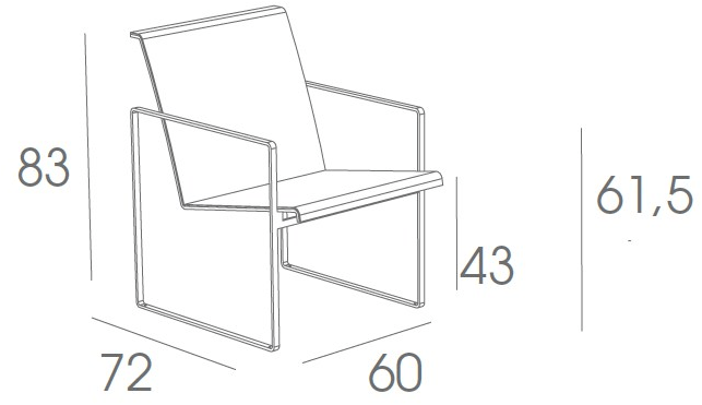 FueraDentro Садовое кресло Batyline® с подлокотниками Cima sun-id-1361300 - Вид №7