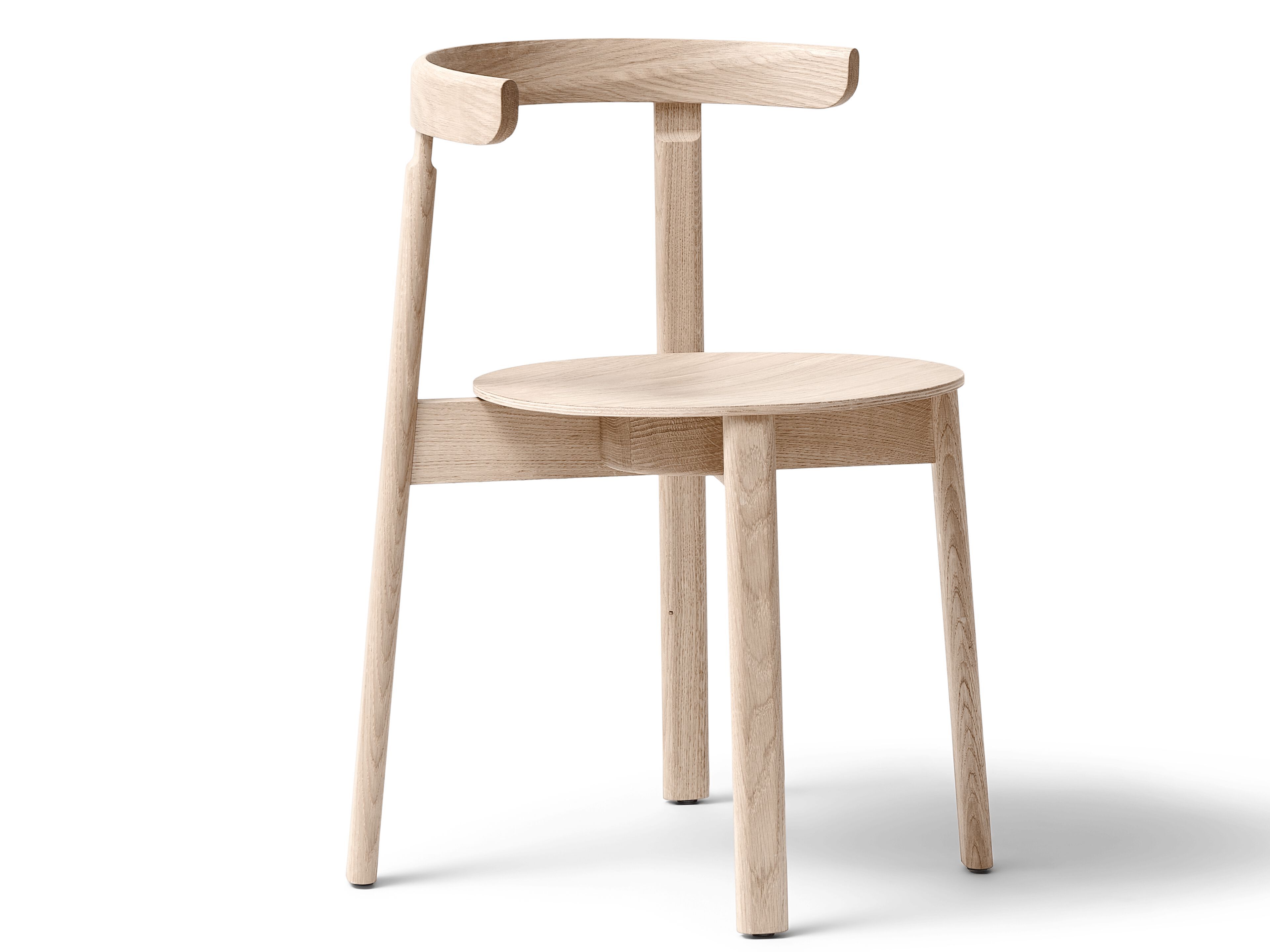 Штабелируемый стул из дуба с открытой спинкой Form & Refine Lunar ARCH-00138732 - Вид №4