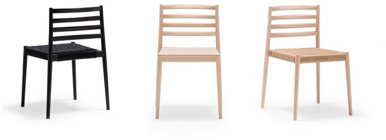 Andreu World Штабелируемый деревянный стул со встроенной подушкой Lake Si0654 - Вид №1