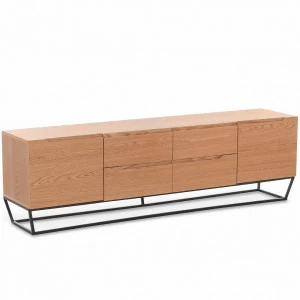 Тумба под телевизор длинная на металлических ножках Roble от Angel Cerda дуб ANGEL CERDA  241858 Коричневый