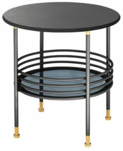 HC28 Cosmo Круглый деревянный журнальный столик с местом для хранения вещей  41c015 / 41c014