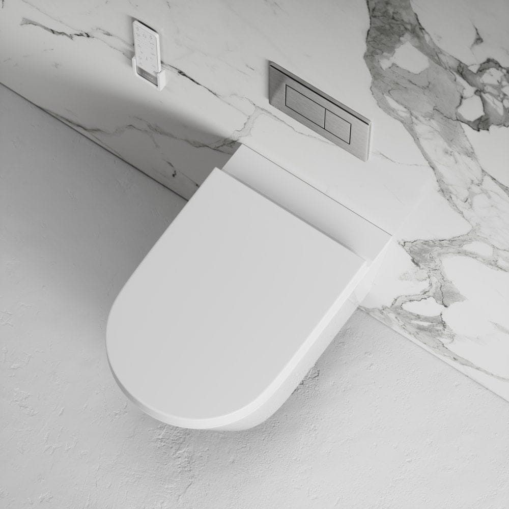 Керамический подвесной туалет для биде с ручным душем без бриды LUSSO INTELLISMART ARCH-00043743 - Вид №11