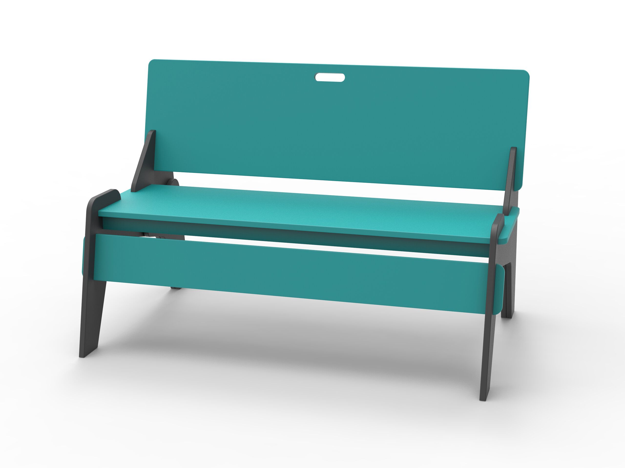 Скамейка из полиэтилена со спинкой Donye Beat ARCH-00117272 - Вид №3