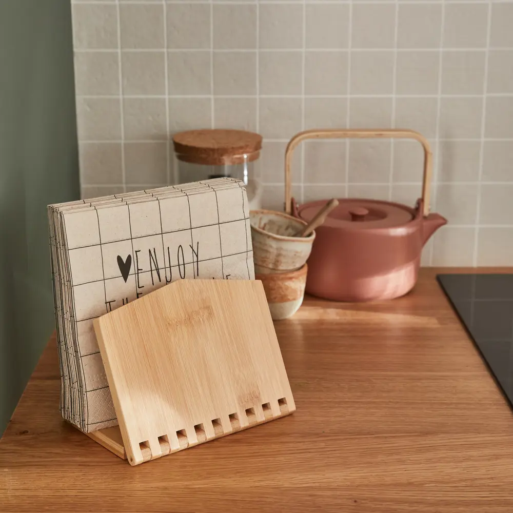 Салфетница 14.8x10.1x14.8 см бамбук цвет бежевый Santreyd STLM-2087662 - Вид №3