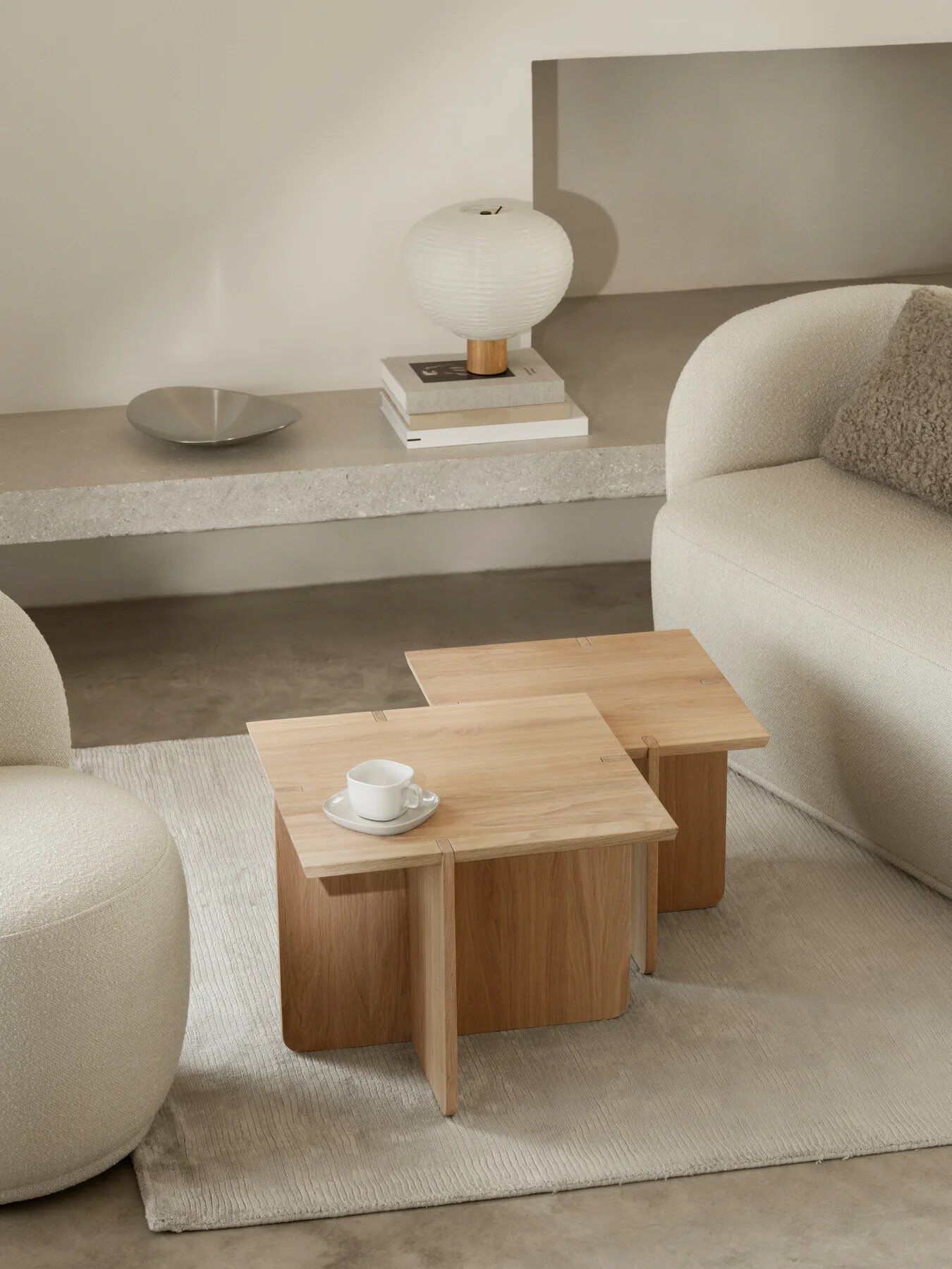 Настольная лампа из дуба и рисовой бумаги blomus Kami ARCH-00139328 - Вид №4