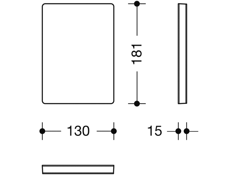 950.50.01590 Крышка монтажной пластины HEWI Stützen  - Вид №1