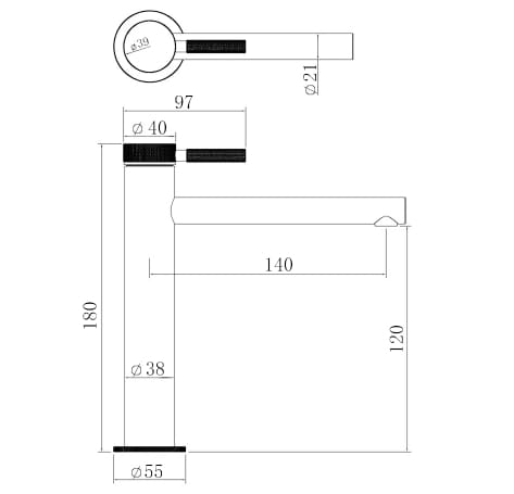 Однорычажный смеситель для раковины Fontana Showers блеск ARCH-00072936 - Вид №13