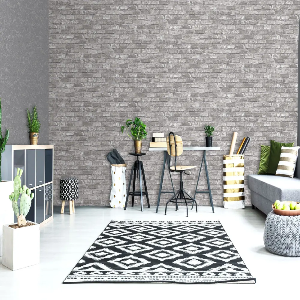 Обои флизелиновые Euro Decor Лофт серые 1.06 м 1094-11 18595330 STLM-2210366 - Вид №2