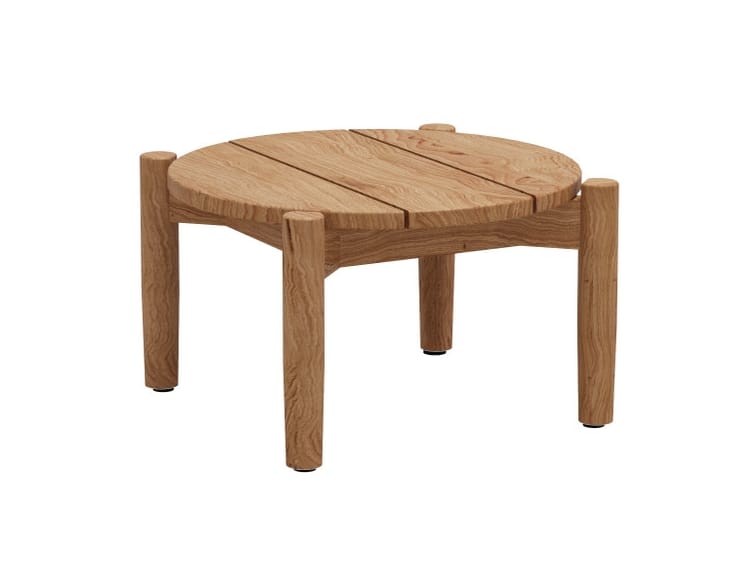 Круглый низкий стол из тикового дерева Skargaarden костер ARCH-00117795