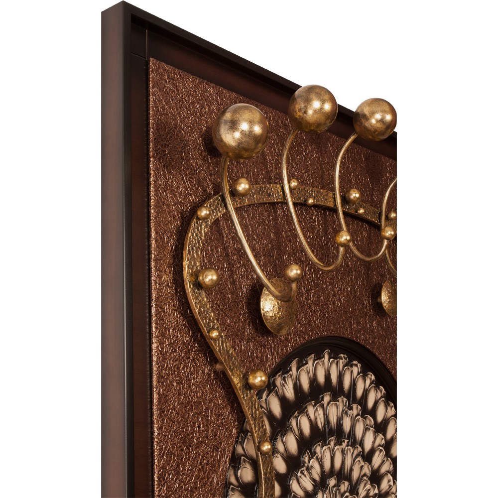 15007 Вешалка настенная Heri 2 Каштан BOGACHO 4627155810542 - Вид №2