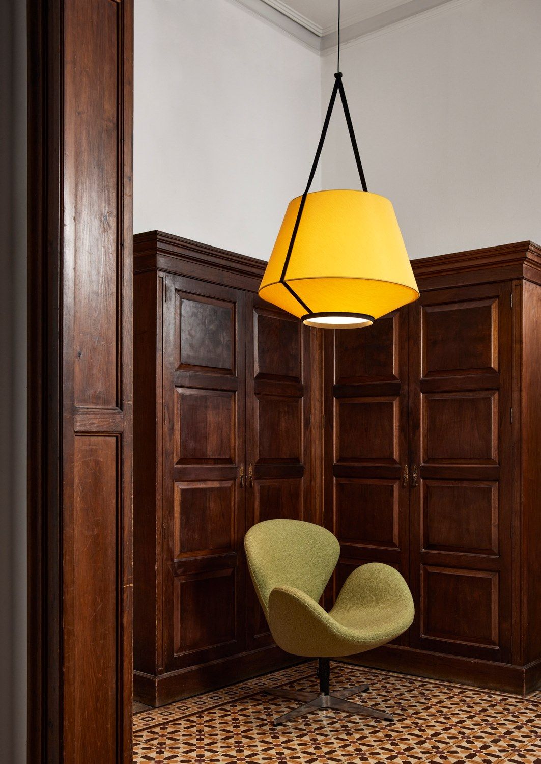 Ткань светодиодный подвесной светильник Forestier Carrie ARCH-00144135 - Вид №7