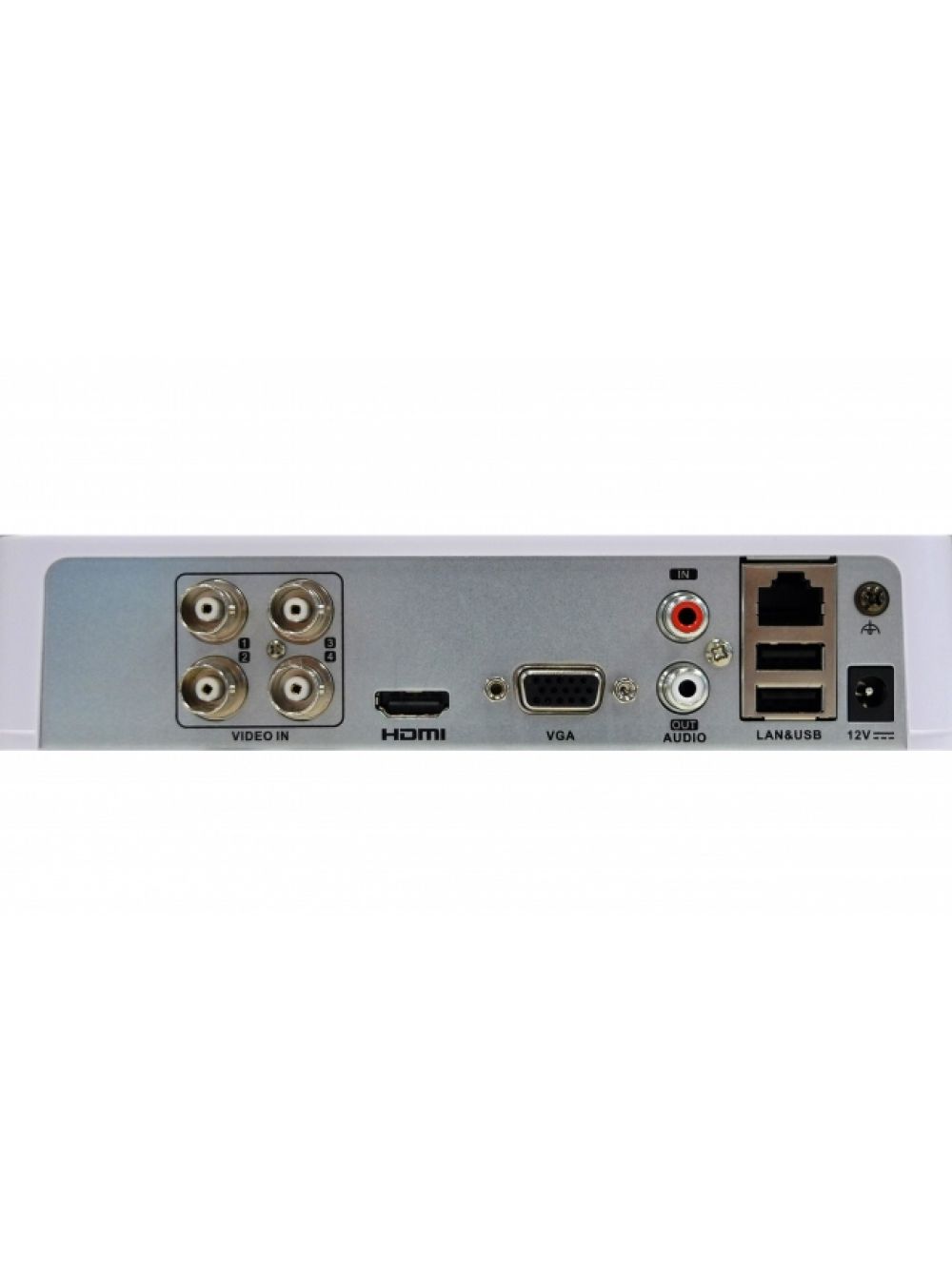 DS-H104G 4-х канальный гибридный hd-tvi регистратор для аналоговых, hd-tvi, ahd и cvi камер + 1 ip-канал@1080p видеовход 4 bnc, аудиовход 1 rca, видеовыход 1 vga, 1 hdmi 1080p, аудиовыход 1 rca, h.264/h.264+, g.711u, разрешение записи tvi, ahd и cvi: 1080 Santreyd  - Вид №1