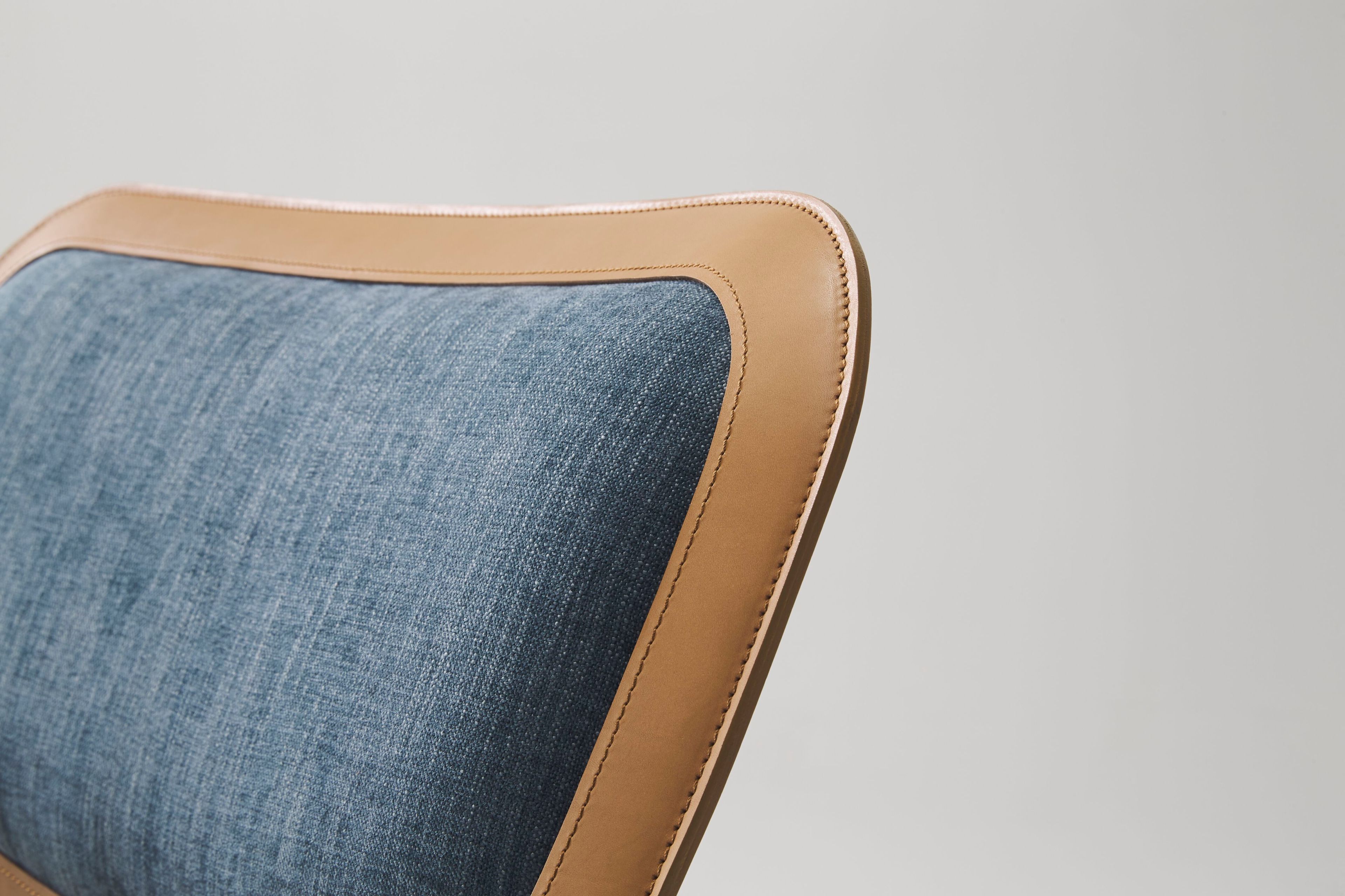 Тканевое кресло с кожаными деталями Casa Covre Винтаж ARCH-00122958 - Вид №7