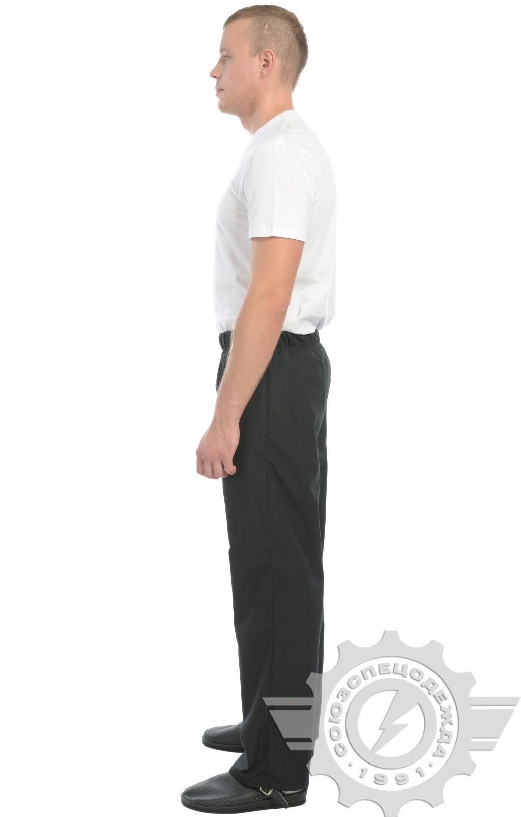 69057 Брюки "Люкс-Лайт" поварские черные  Одежда для поваров  размер 44-46/158-164 Спецодежда  - Вид №5