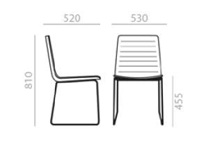 Штабелируемый стул с мягкими салазками Andreu World Flex High Back ARCH-00015835 - Вид №4