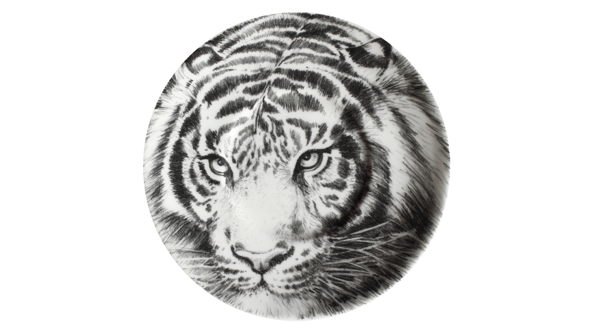 10640812 Taitu Чашка для эспрессо с блюдцем Taitu "Дикий нрав.Тигр" 100мл Фарфор костяной  - Вид №1