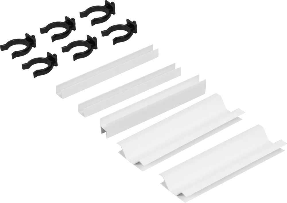 Santreyd - Комплект для скрытого монтажа кухонного цоколя 10 см белый 82379702