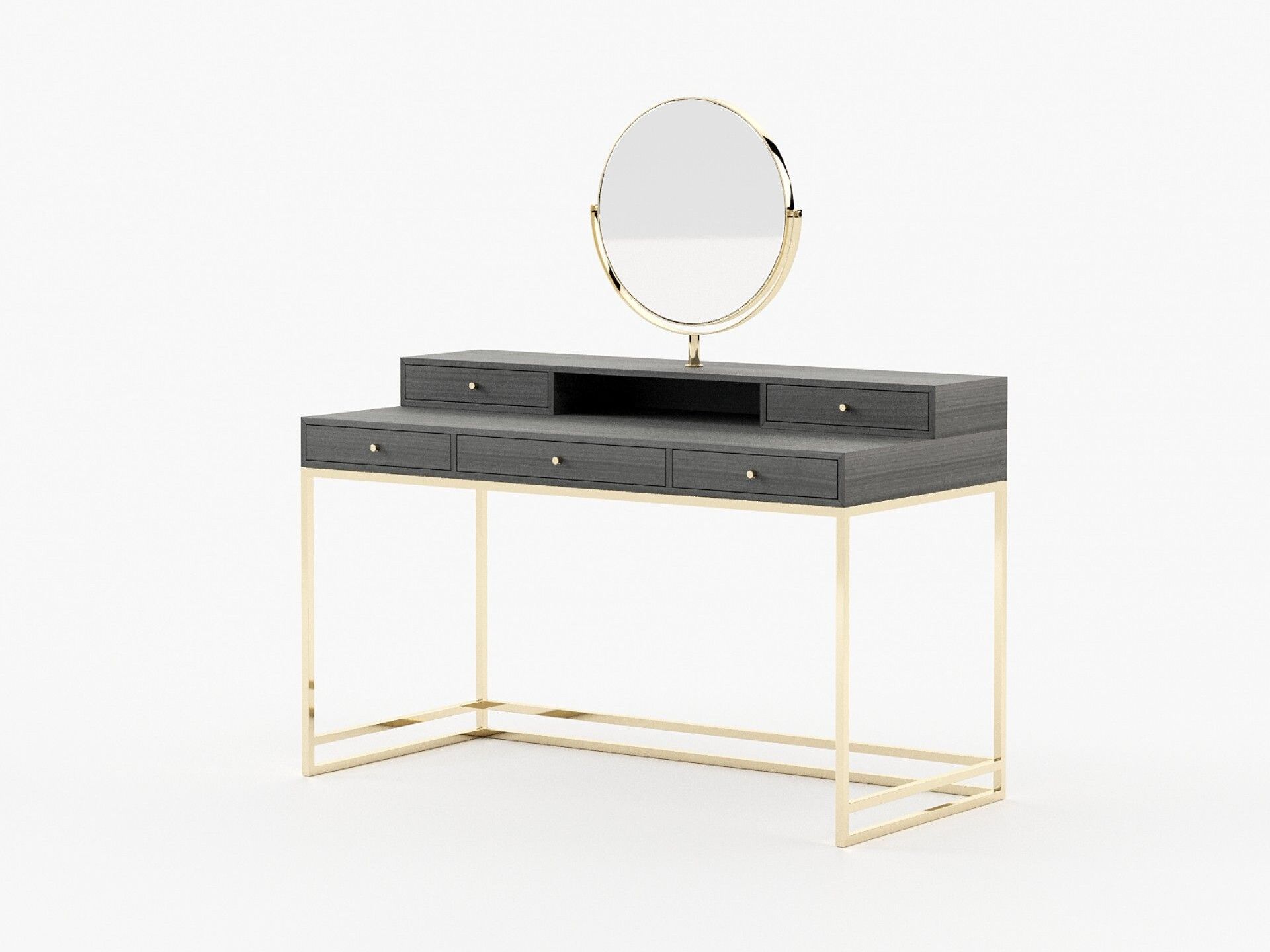 Шкаф для туалетных принадлежностей из грецкого ореха Laskasas D'Arc ARCH-00119759 - Вид №7