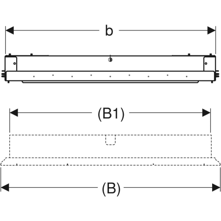 GEBERIT 111.051.00.1 Монтажная коробка Geberit Duofix для зеркального шкафа Geberit ONE  - Вид №2
