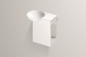 5241000000 Умывальник с тумбой, wp.insert1, белая, proshield, порошковая краска, белый Alape серия Insert