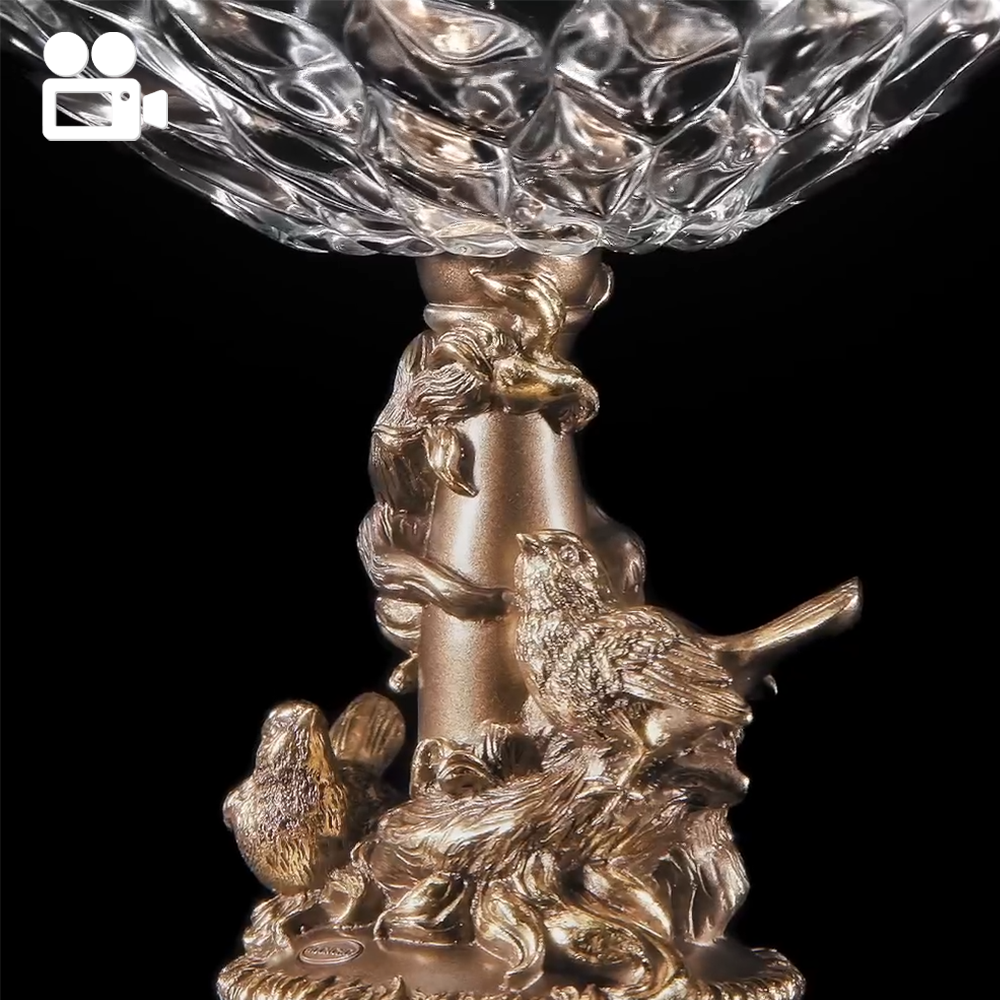 52089 Фруктовница-конфетница Мелодия любви Бронза BOGACHO 4627179656430